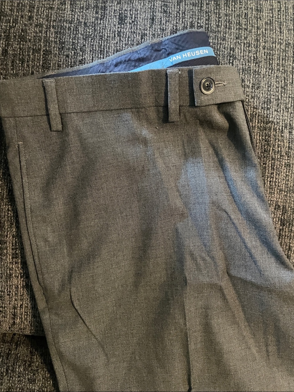 Van Heusen Cool Flex Gray Men's Dress Trousers